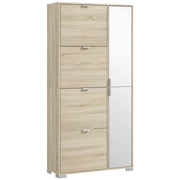 Armadio Scarpiera con Specchio ¨C Zephmum ¨C Rovere 82x30x168cm