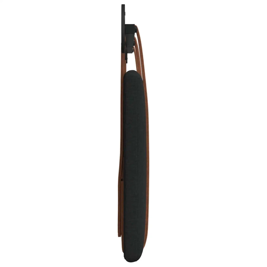 Testata appesa Tinta unita Nero 190 x 55 x 5 cm PU Antico
