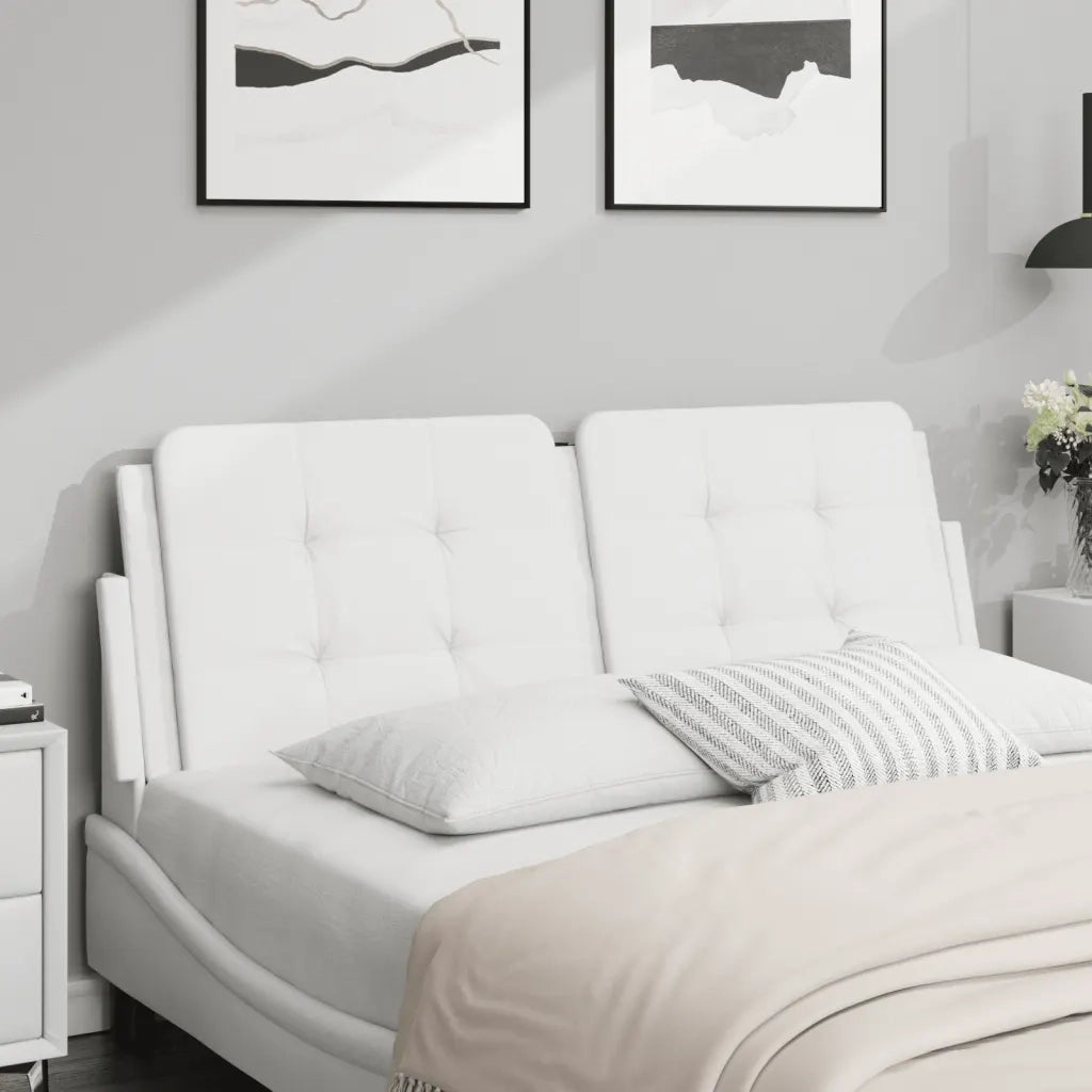 Cuscino Testiera Zadar Bianco 120 cm in Similpelle CFW9332550