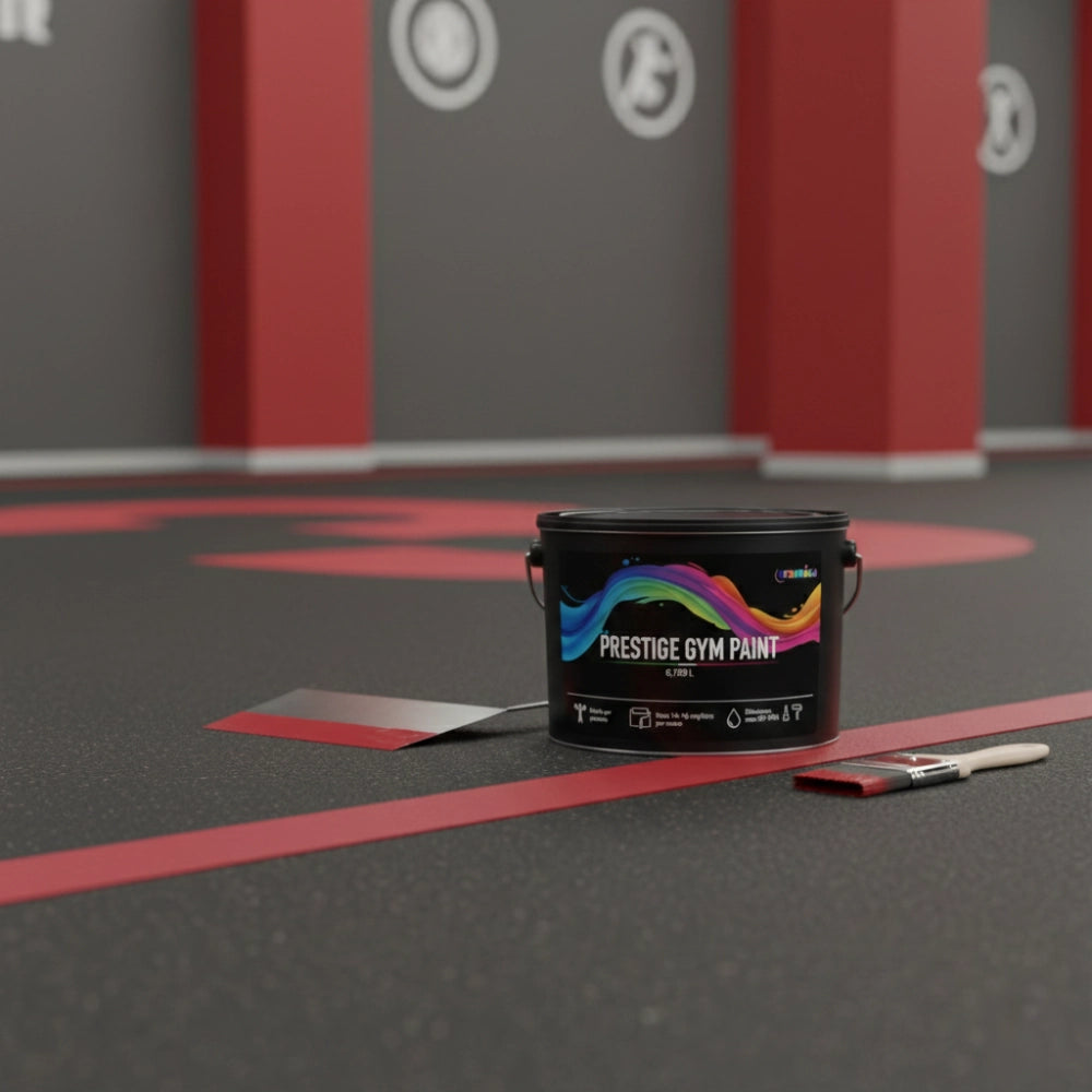 Pittura murale prestige gym paint rosso rubino super lavabile *** formato 0,750 lt, confezione 1