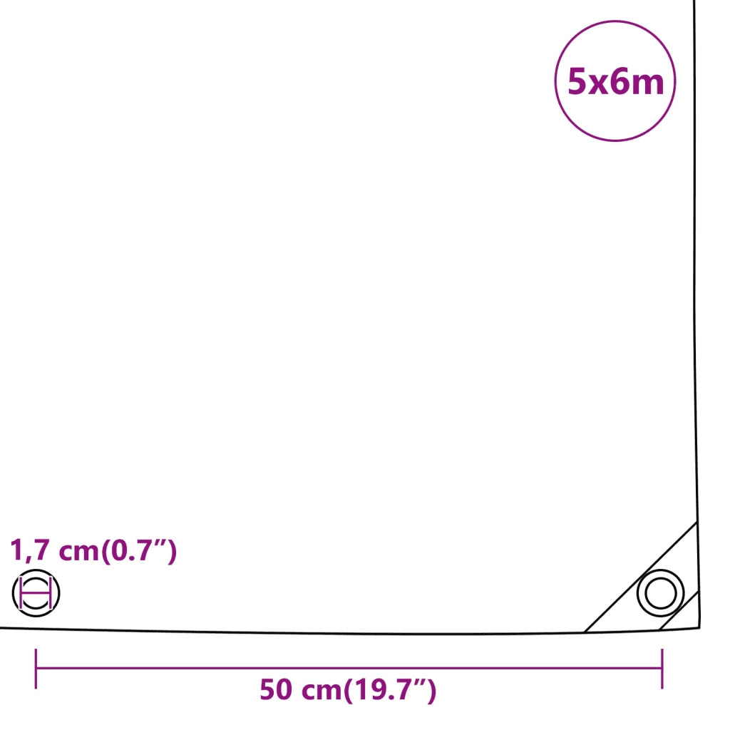 Telone Verde 5x6 m 650 g/m2