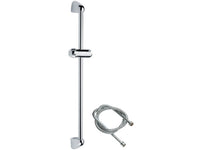 Saliscendi cromato con asta tonda