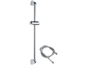 Saliscendi cromato con asta tonda