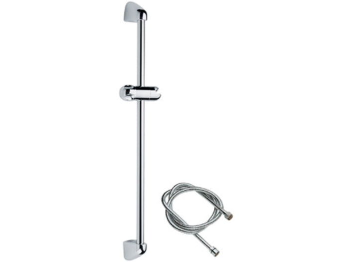 Saliscendi cromato con asta tonda