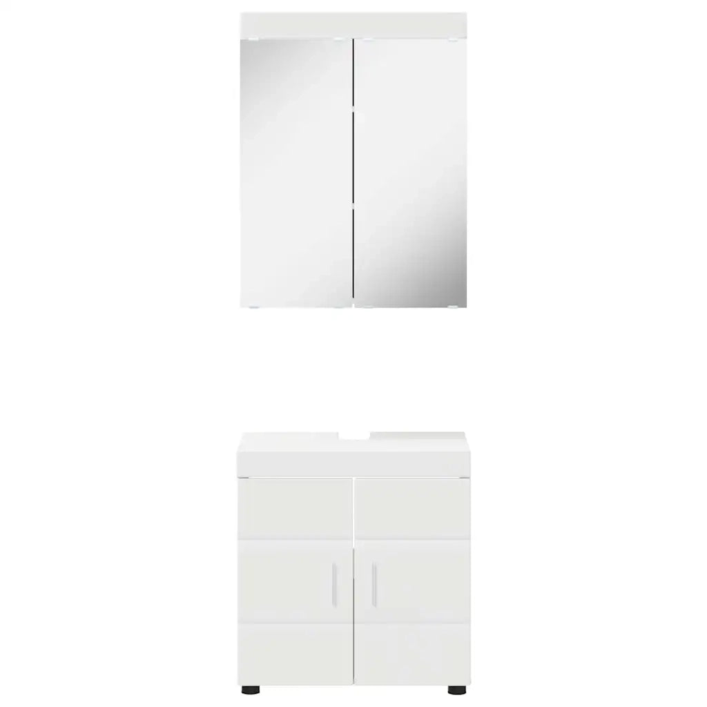Set di mobili per il bagno TULUM 2 pcs Bianco 60 x 34 x 63 cm