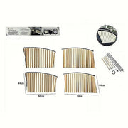 Trade Shop - 4 Pz. Tenda Tendina Parasole Proteggi Sole Raggi Uv Magnetica Auto Beige 70169 -
