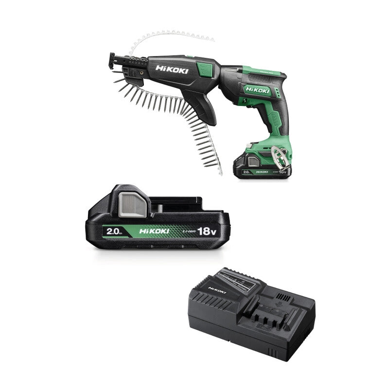 HIKOKI AVVITATORE CARTONGESSO W18DB 18V 10NM + ACC- 1,0 pz
