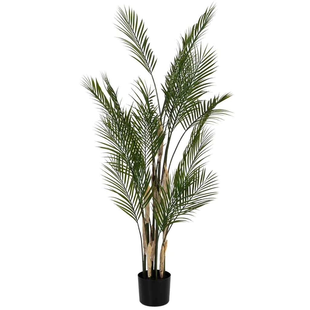 Albero artificiale decorativo kwai con 23 foglie verde 92x92x150