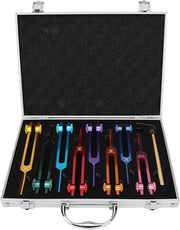 Set di viti, 8 viti in lega di alluminio per guarigione, viti con martello, borsa di stoccaggio, per chakra, suono, mantieni corpo, mente e anima in armonia