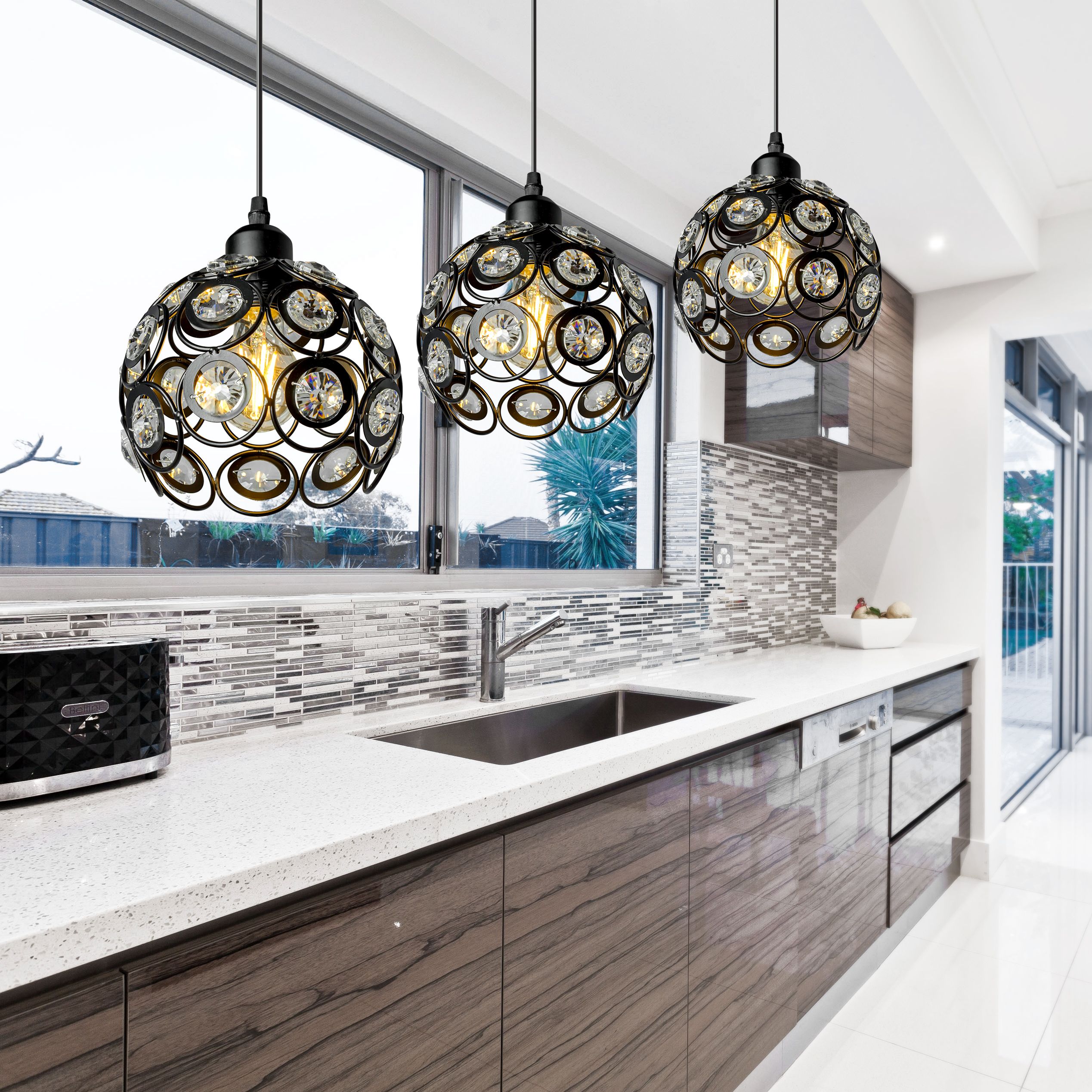 Lampada Pensile Palla Cristallo APP209-3CPR