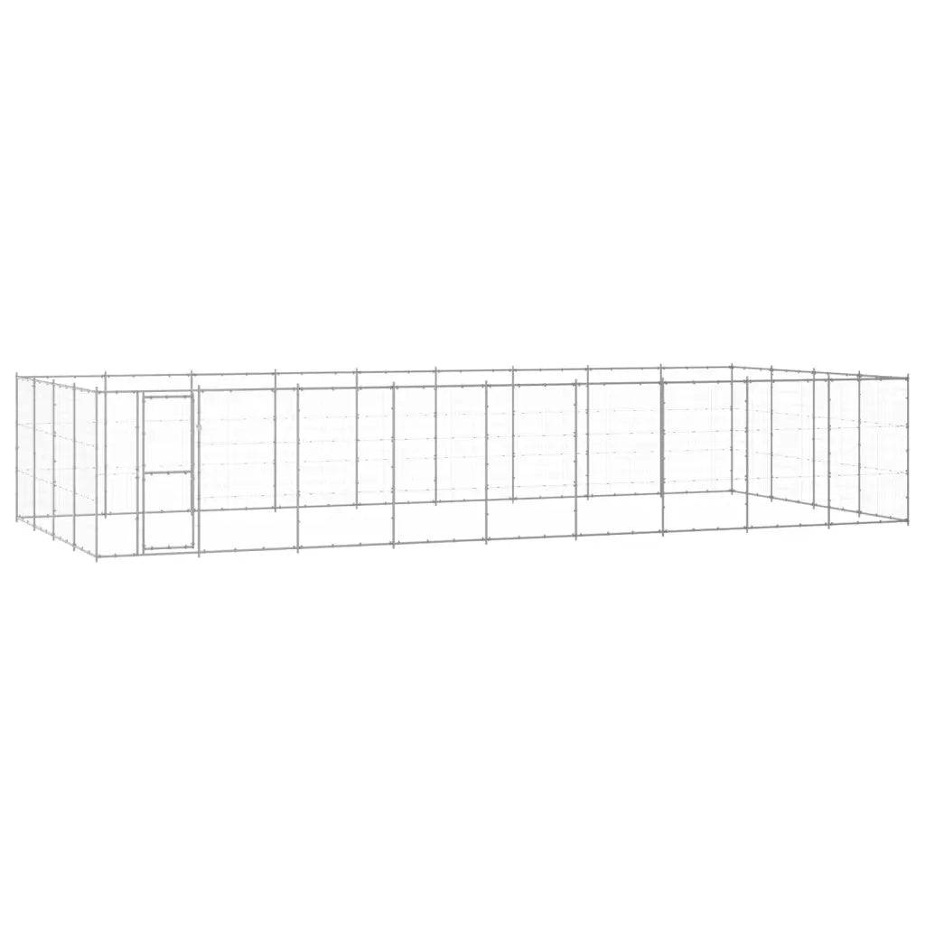 Gabbia per Cani da Esterno in Acciaio Zincato 43,56mÂ² cod mxl 59999