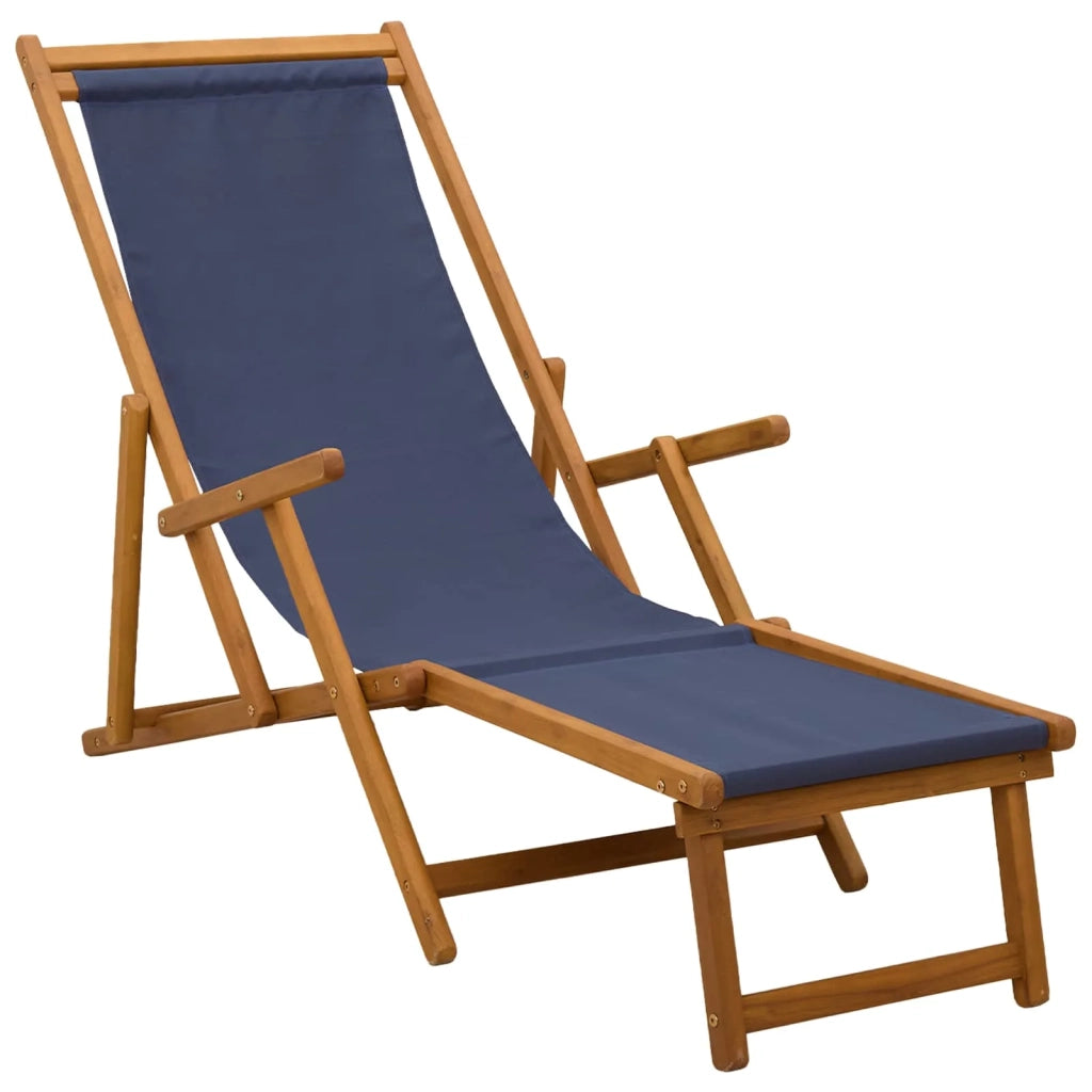 Lettino prendisole pieghevole 2 pcs 3 Posizione Blu 3407819
