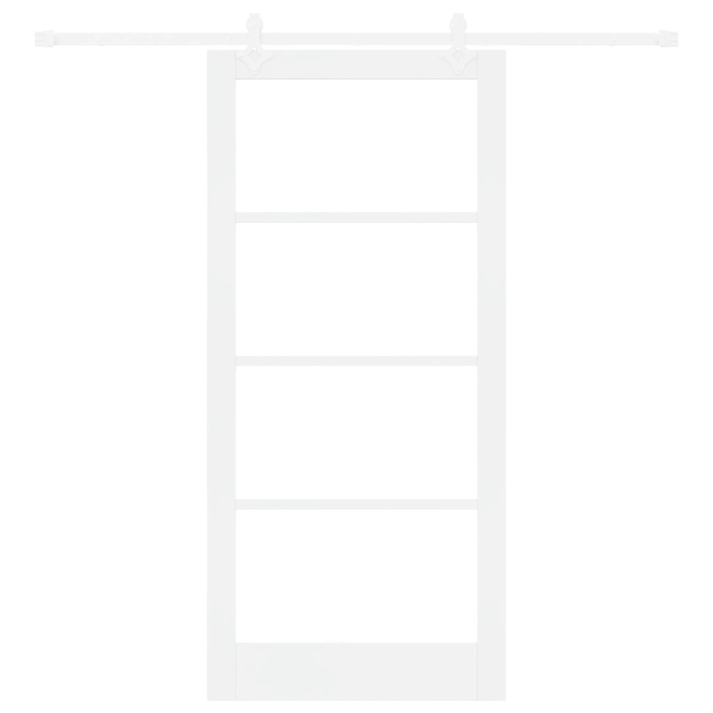 Set di porte scorrevoli  con hardware bianco 93x202 cm in legno di pino