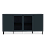 Credenza Caracas 51A con 4 ante e 4 ripiani colore navy blue