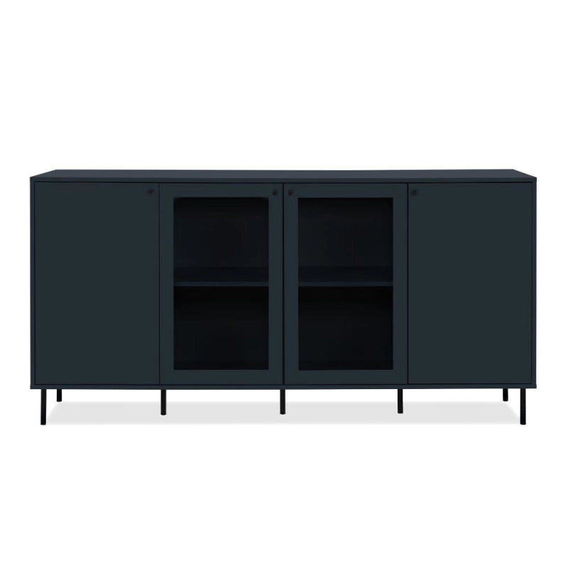 Credenza Caracas 51A con 4 ante e 4 ripiani colore navy blue