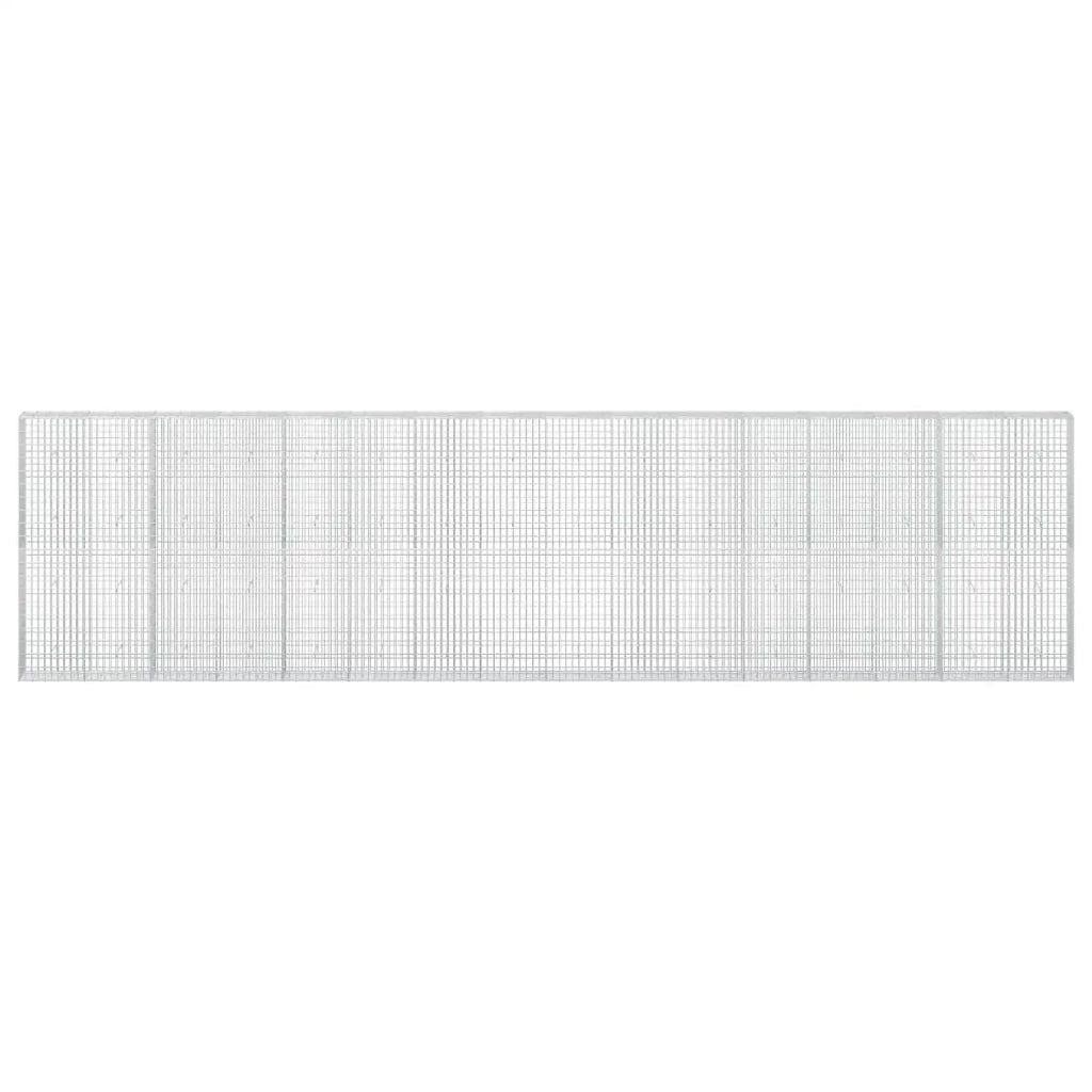 Gabione con Filo da 3,5 mm e Rete da 5x10 cm 800x30x200 cm 3462778