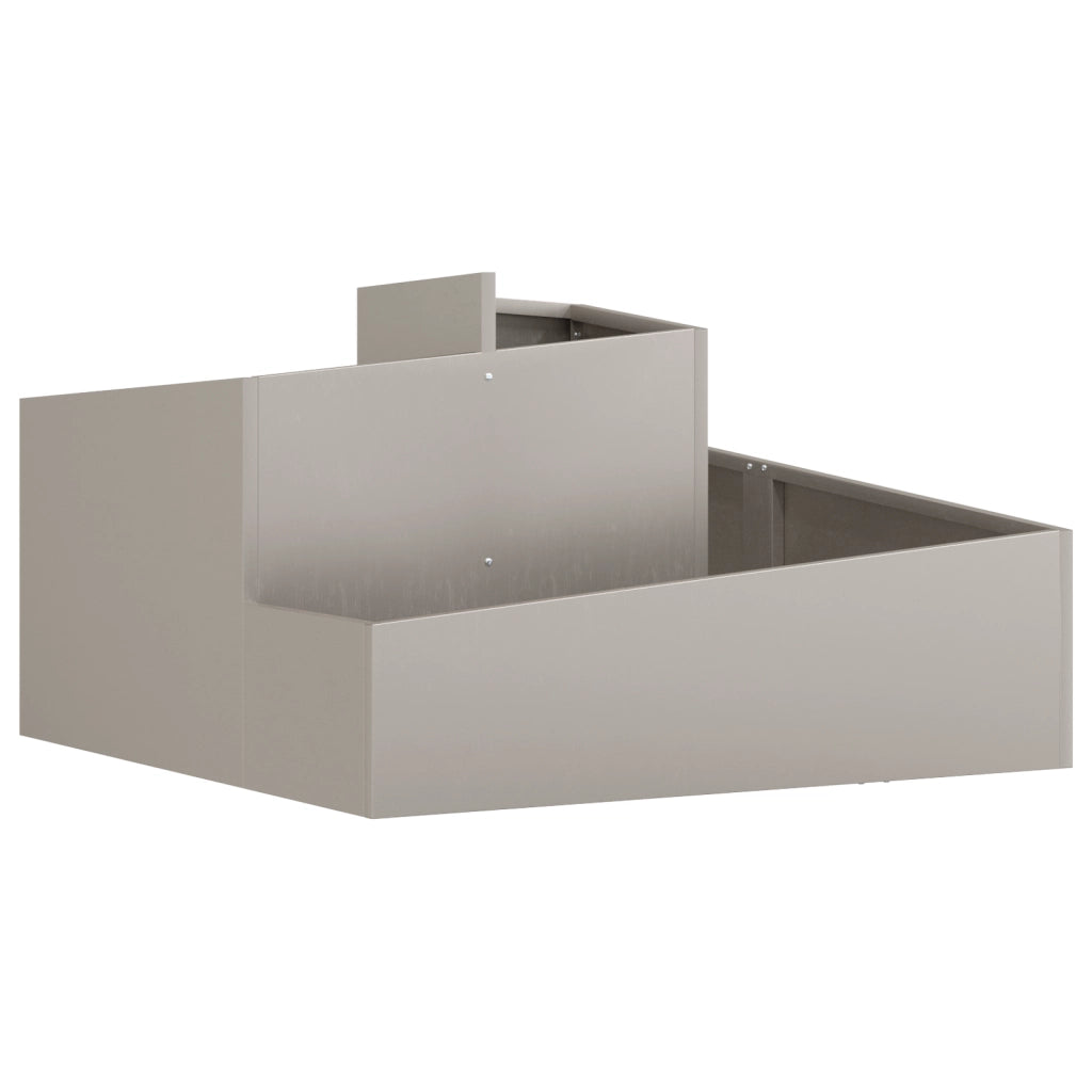Fioriera 80x80x50 cm Acciaio Resistente alle Intemperie