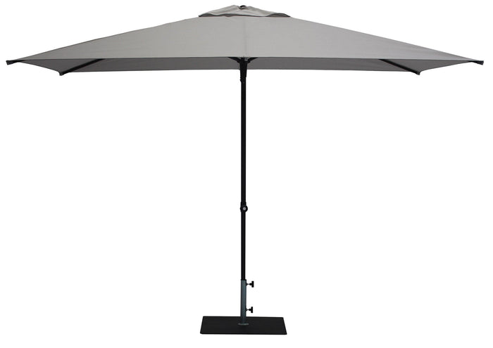 Ombrellone da Giardino 3x2 m Palo Ø38 mm in Alluminio Tessuto Olefin Trend Grigio