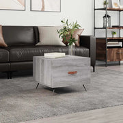 Tavolino da Salotto-Tavolino da soggiorno-Tavolo Grigio Sonoma 50x50x40 cm Legno Multistrato 976341