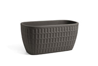 Cassetta rettangolare in resina "Tyle" 80 cm - arredo moderno giardino fioriera Colore: Antracite