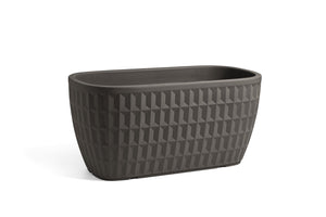 Cassetta rettangolare in resina "Tyle" 80 cm - arredo moderno giardino fioriera Colore: Antracite