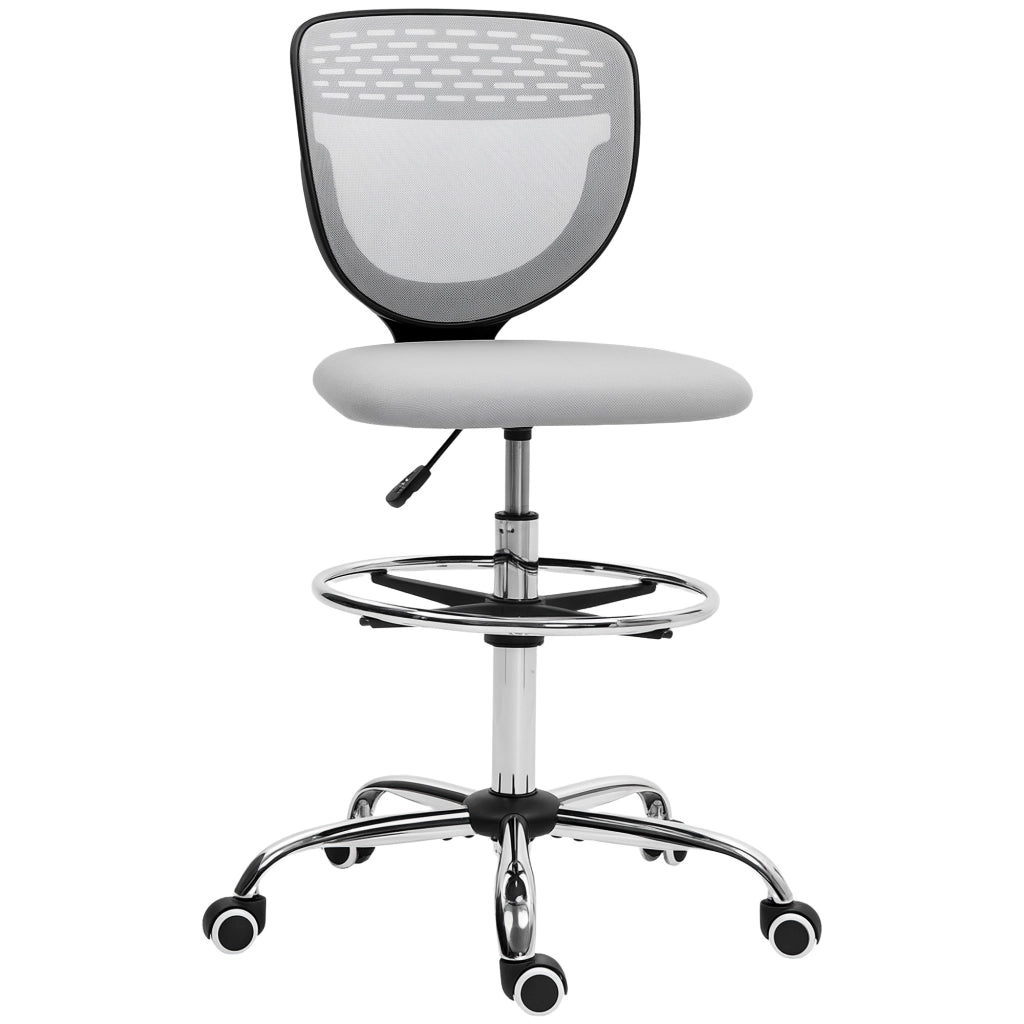 Sedia da ufficio imbottita ¨C Xylo ¨C Grigio chiaro regolabile