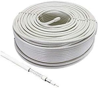 Cavo tv coassiale da 5 mm  100 metri bianco Electraline 28019