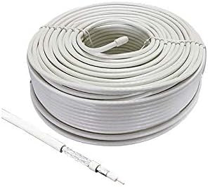 Cavo tv coassiale da 5 mm  100 metri bianco Electraline 28019