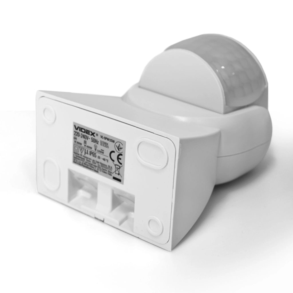 Sensore movimento crepuscolare PIR bianco IP65 Videx