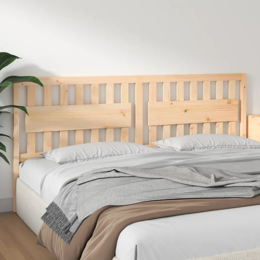 Testiera per Letto 205,5x4x100 cm in Legno Massello di Pino 818590