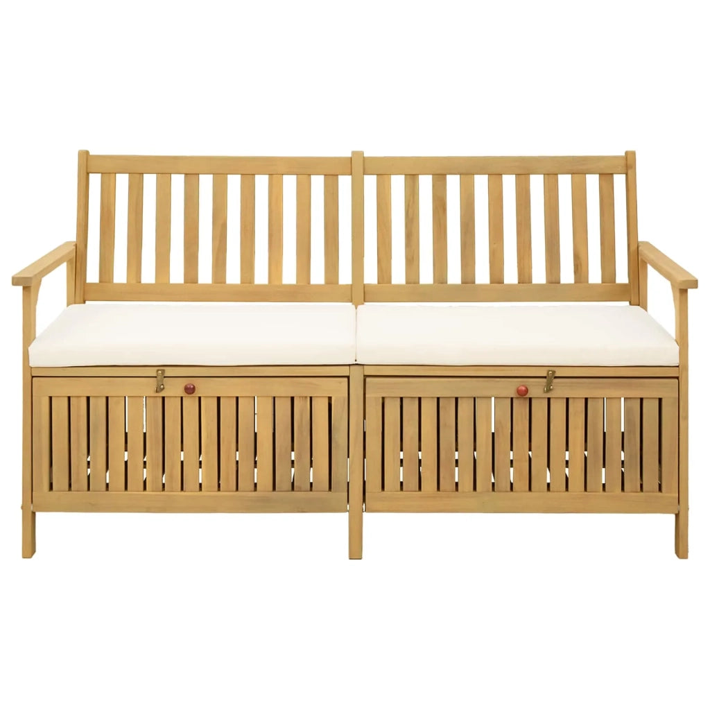 Panchina con contenitore con cuscino con porta 148 x 63 x 84 cm 42026792