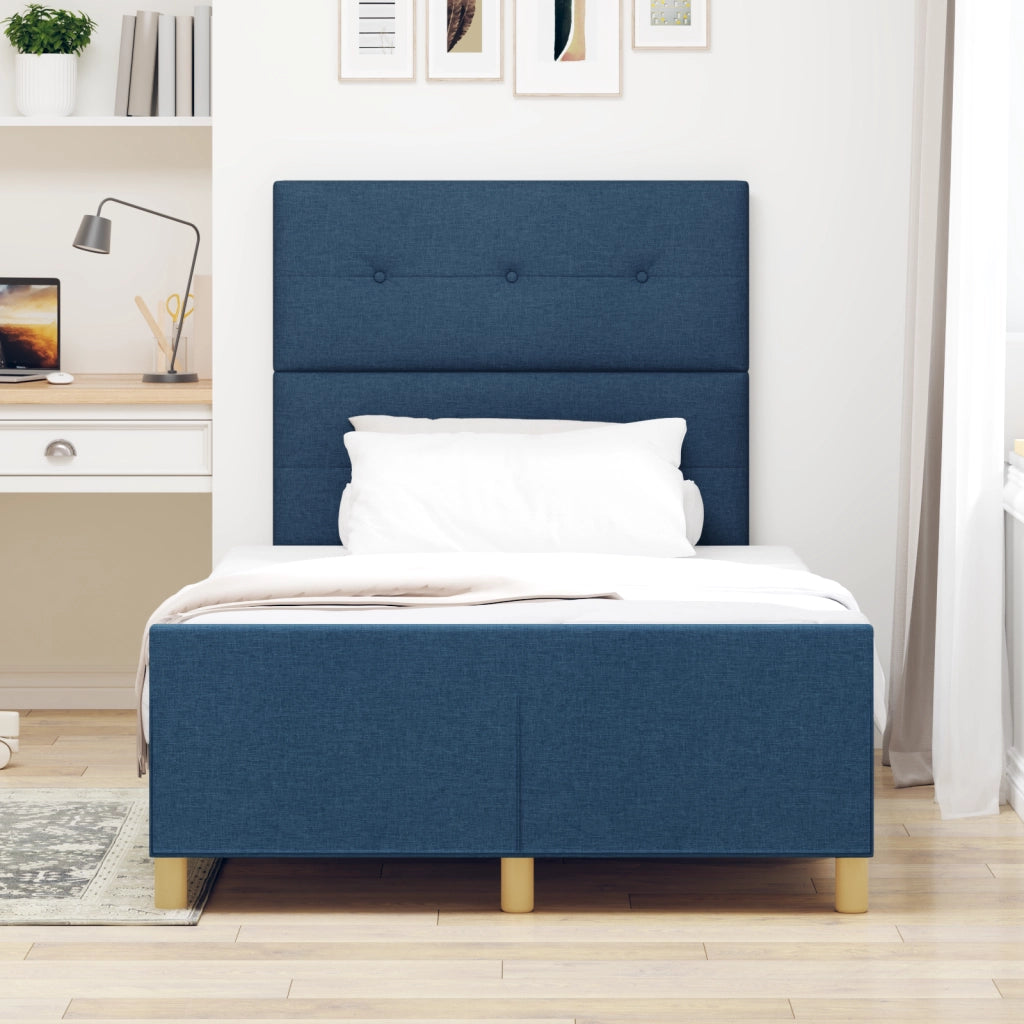 Letto  Blu 120x190 cm in tessuto