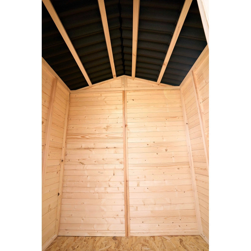 Casetta in legno da giardino con lucernario – 160x120 cm – pannelli 16 mm, tetto bitumato e pavimento – ED1612.01 Foresta