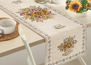 Tovaglia Copritavolo Centrino Runner Tavola Fantasia Floreale Sunlight Girasoli - 40x180 - Sunlight