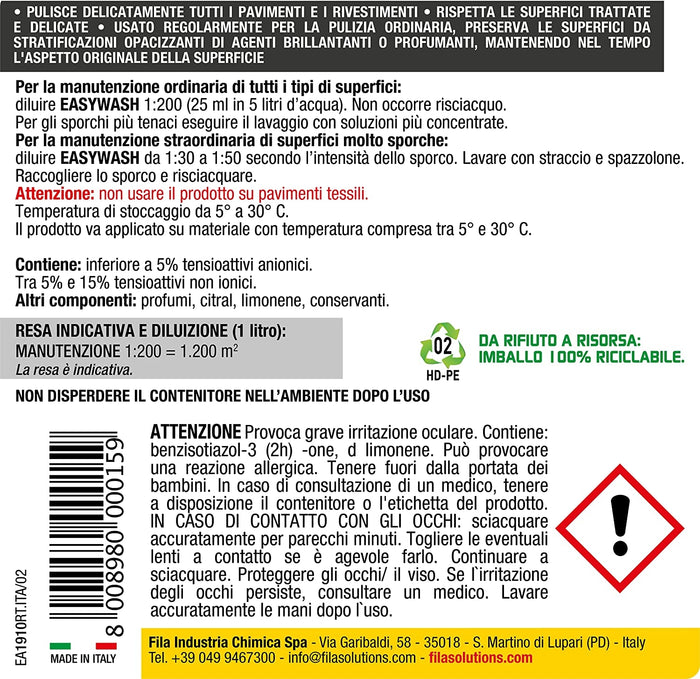 Easywash Detergente Neutro