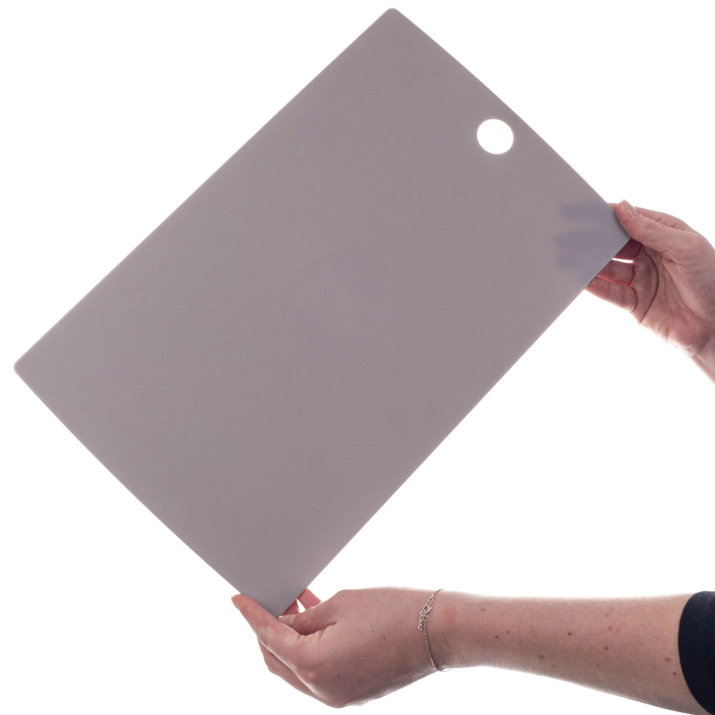 Tagliere da cucina sottile in plastica rigida KADAX, grigio, 38,5x24 cm