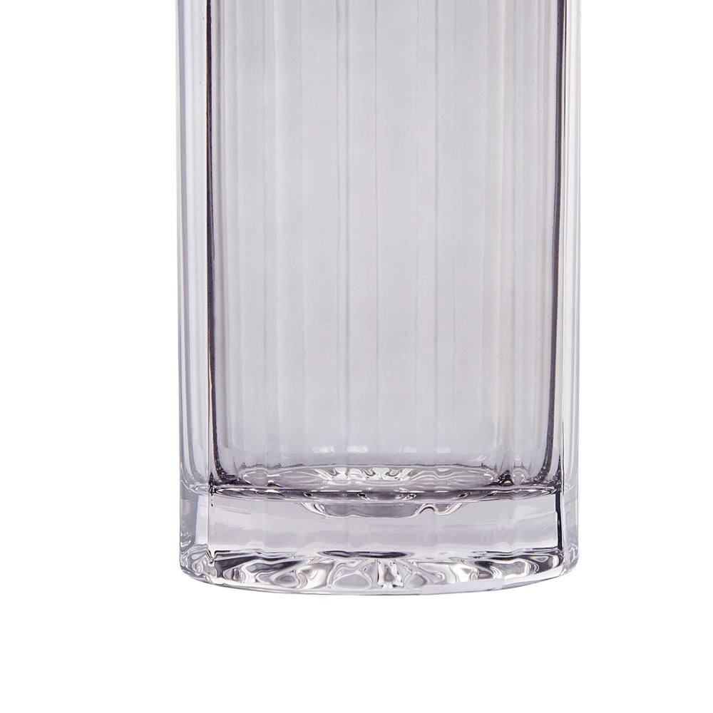 Vaso di vetro di colore grigio dorato 30 cm stile moderno