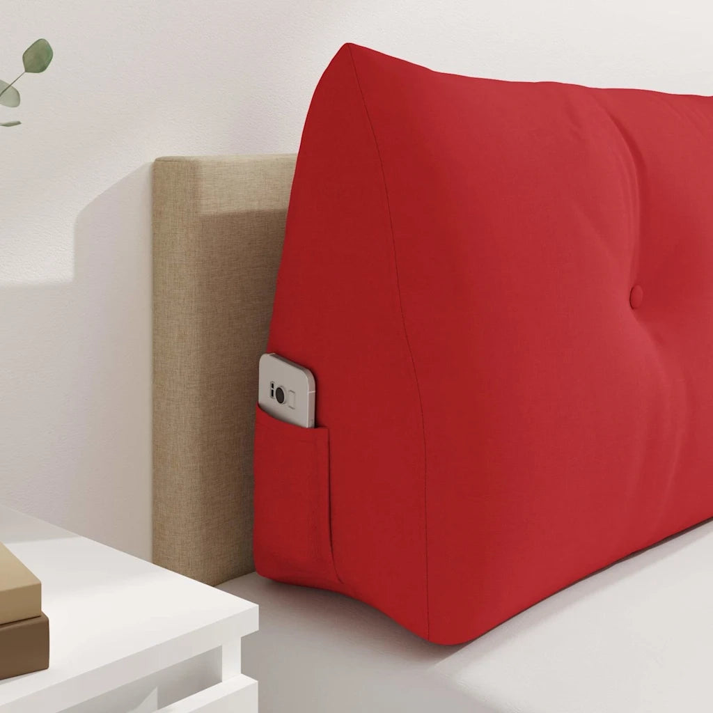Cuscino per Schiena Rosso 180 x 24 x 50 cm Tessuto