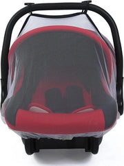 Reticolo universale per passeggino - rete insetti - reticolo muggi con chiusura a doppia striscia - elastico - resistente ai graffi - lavabile (nero)