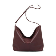 Borsa a tracolla da donna in vera pelle, borsa tote grande, borsetta retr¨°, borsa a mano viola