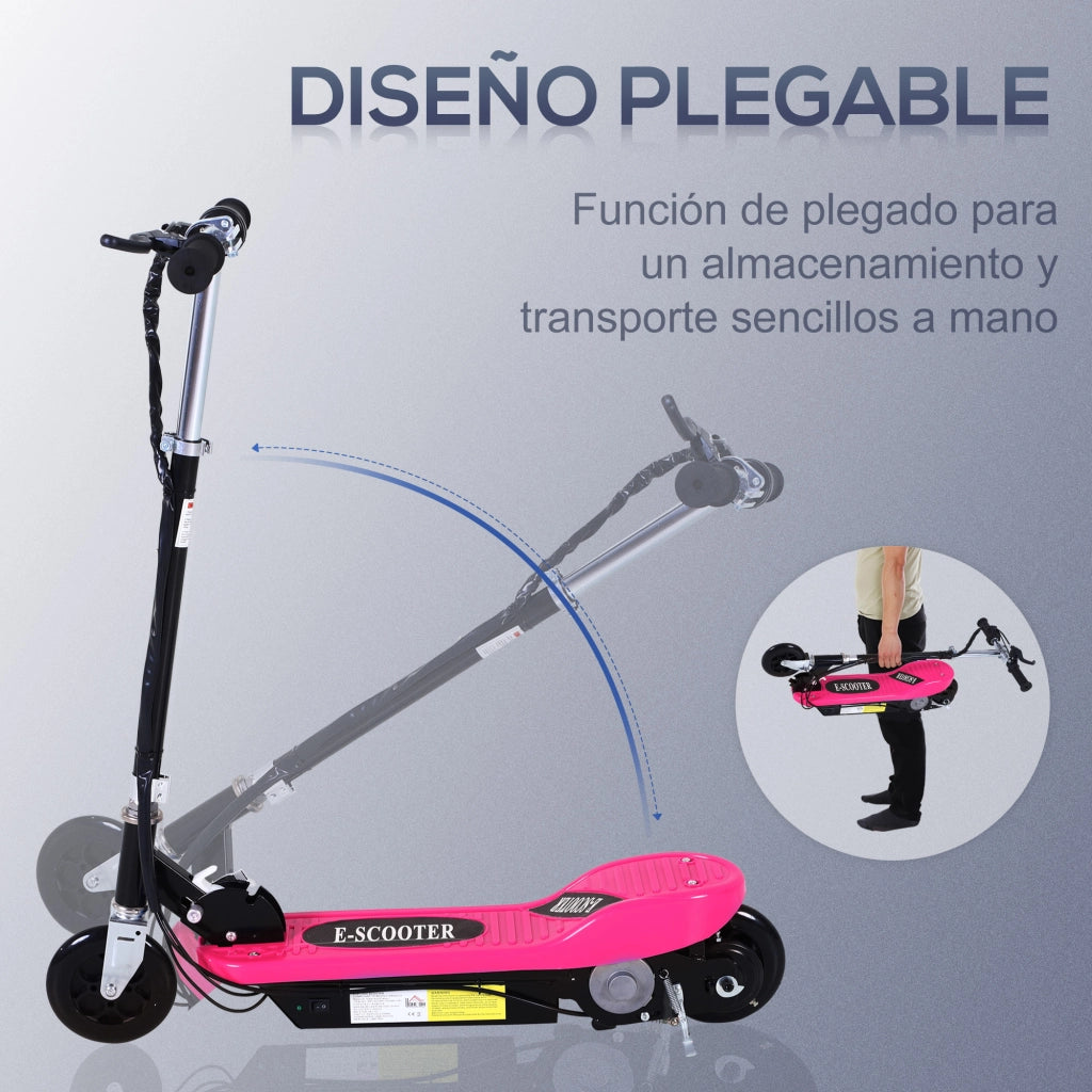 Patinete Elettrico Pieghevole Bambini ¨C Zephmum ¨C Rosa 78x37x87-95 cm