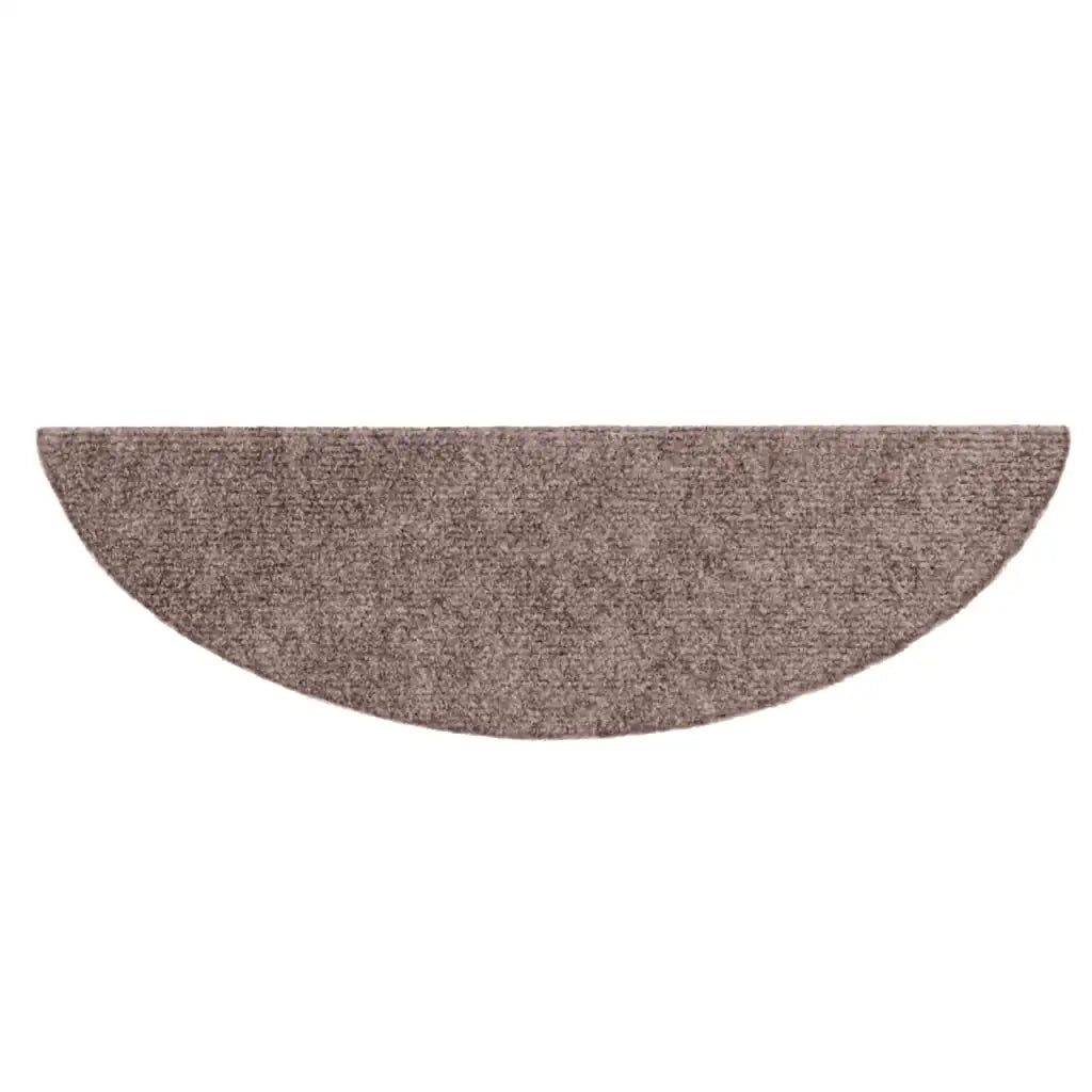 Tappetini per scale autoadesivi 20 pz 56x17x3 cm Marrone Chiaro Semicircolari 3365667