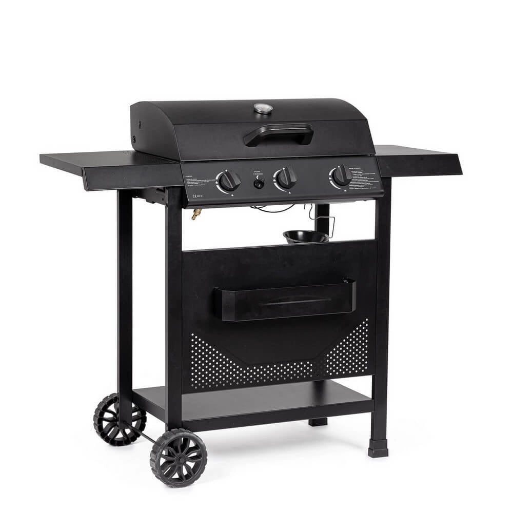 Barbecue a Gas Acciaio Nero da Esterno - LYMER