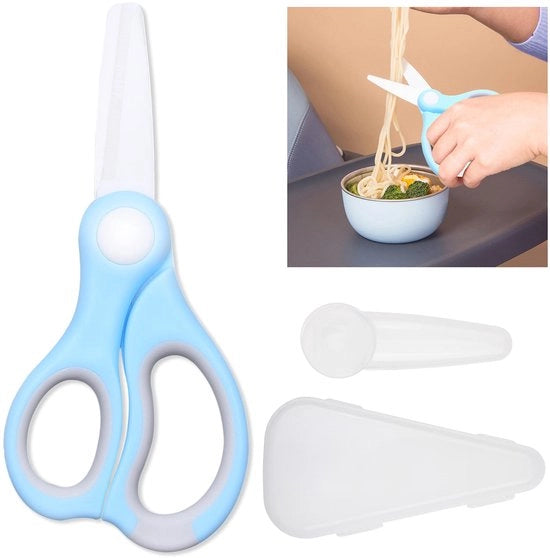 Scaletta per alimenti per bambini in ceramica - Contenitore di conservazione - Tasca di protezione - Ideale per carne/verdure/frutta - Pulizia a mano - Portatile - Scaletta per bambini