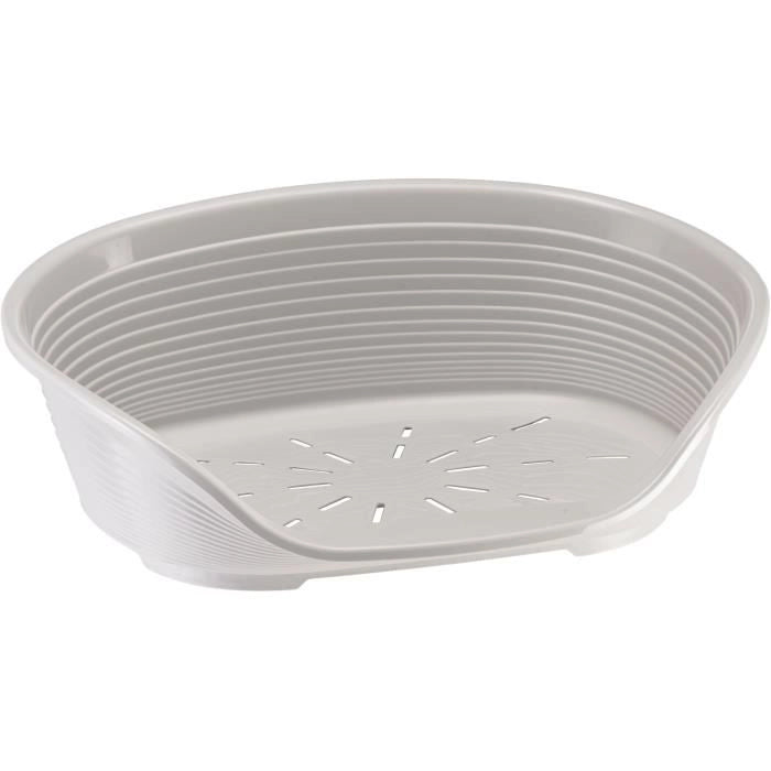 Cesto SIESTA DELUXE Misura 4 - 61,5*45*21,5 cm - Grigio chiaro - FERPLAST