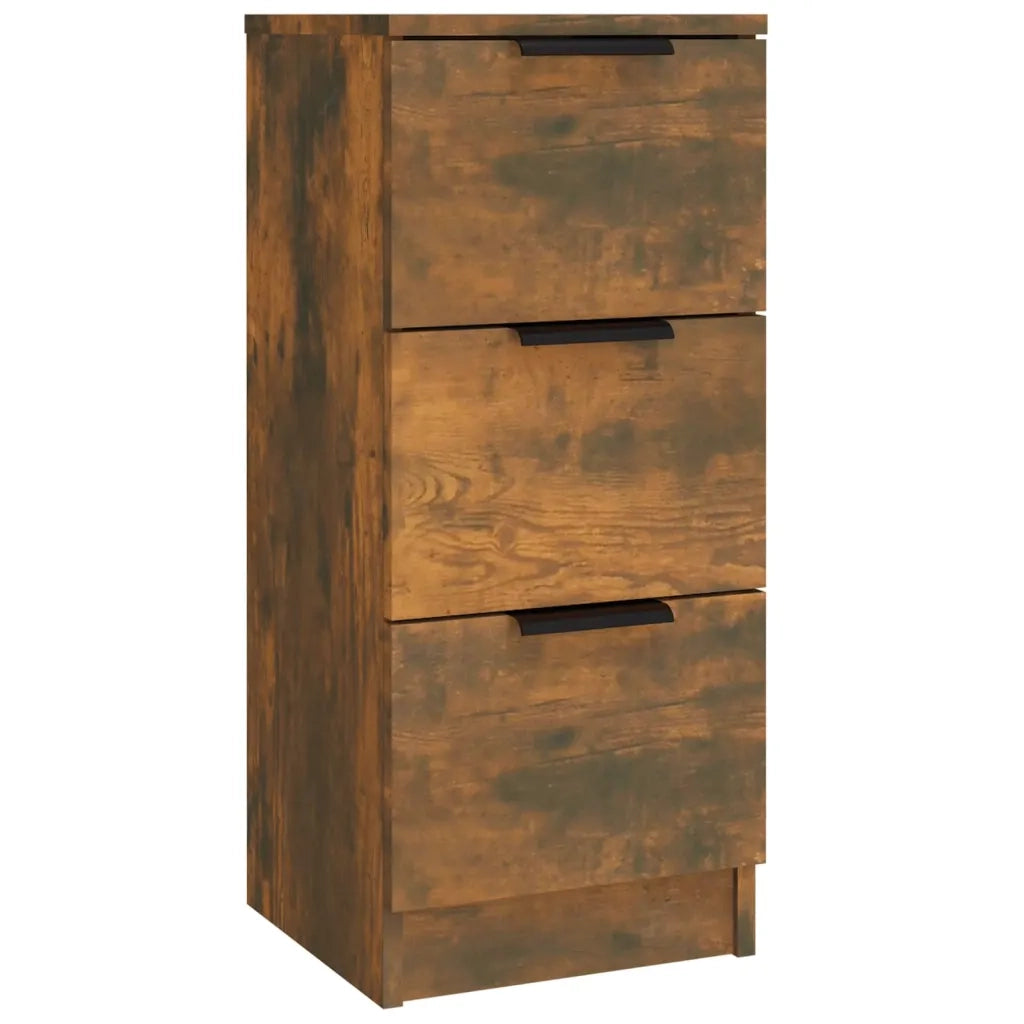 Credenze 3 pz | Madia | Buffet da pranzo | Armadio da pranzo Rovere Fumo in Legno Multistrato