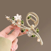 Klemme per capelli (2 pezzi) per donne, grande spilla per chignon all'indietro, elegante metallo