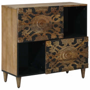 Credenza Marrone 80 x 33,5 x 75 cm Legno di mango massello 4018359