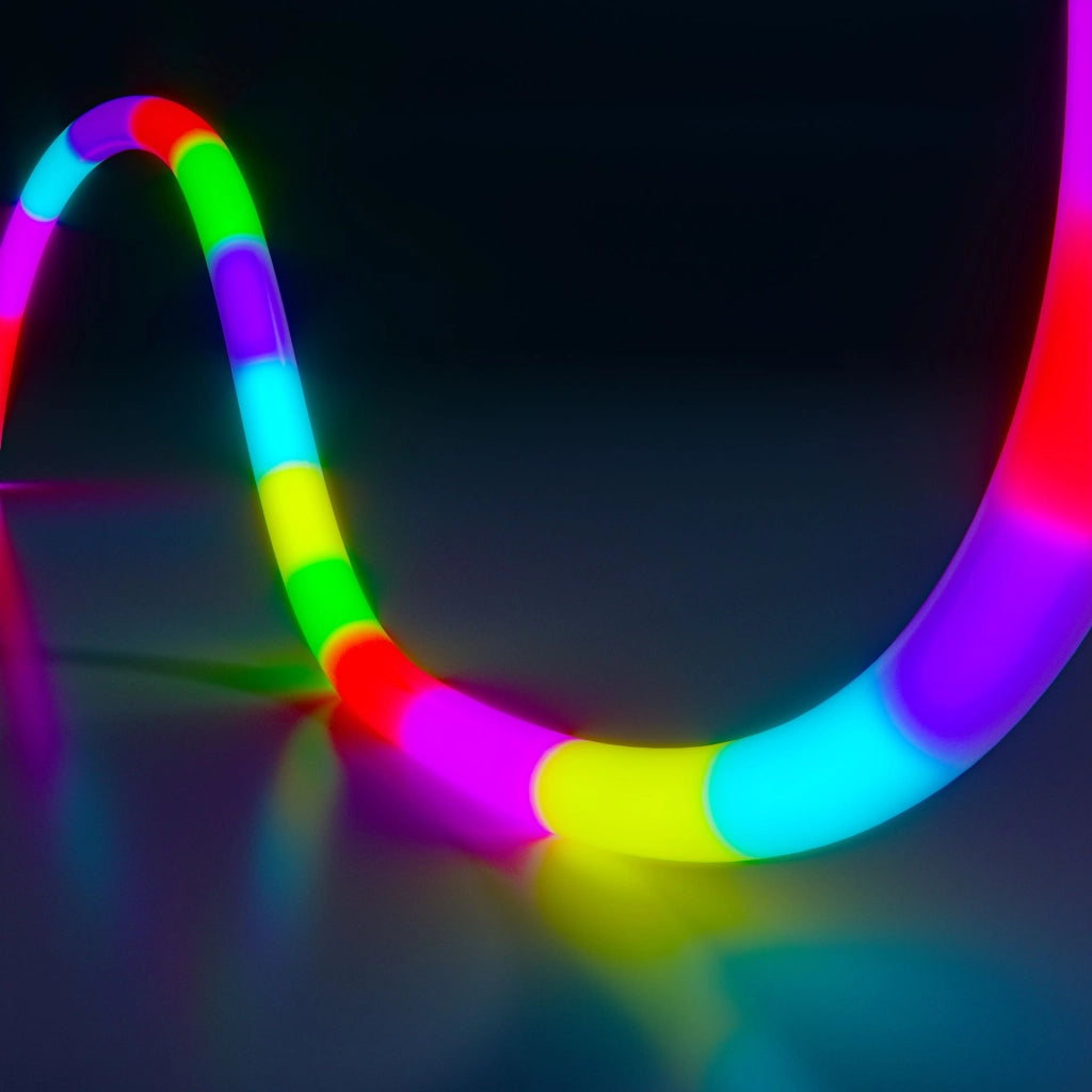 Fine LED Strip SPI-4 Striscia LED RGB 24V 20W/m IP67 168Led/m Controllo Pixel per Pixel Lunghezza 5 Metri per Illuminazione Decorativa Professionale