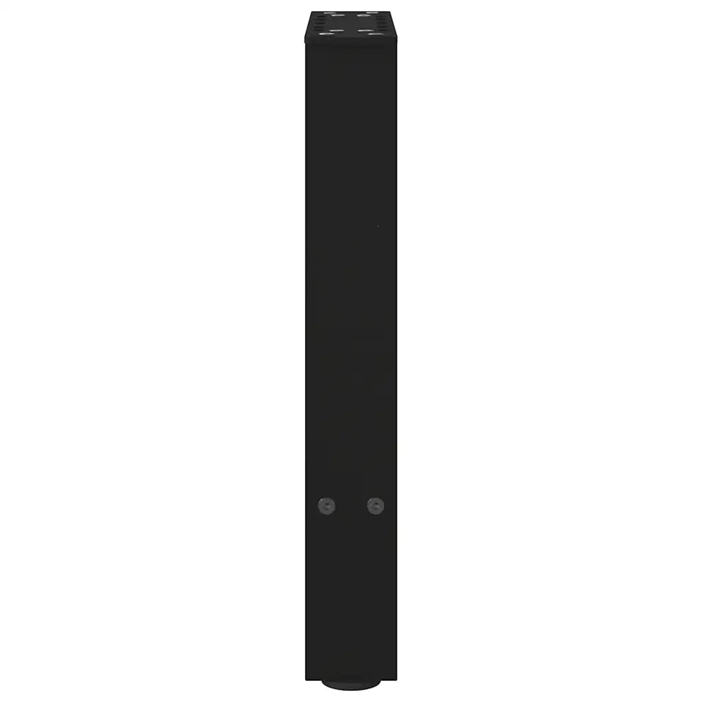 Gambe per Tavolino da CaffÃ¨ Nere 2 pz 38x(42-43) cm Acciaio
